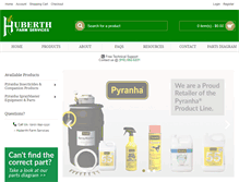 Tablet Screenshot of huberthfarm.com